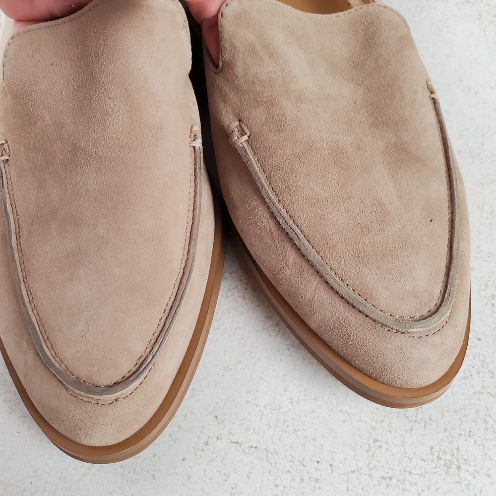 Rag & Co Anna Womens Loafers Sz 8 Brown Suede Leather Almond Toe Slip On Shoes - Picture 2 of 10